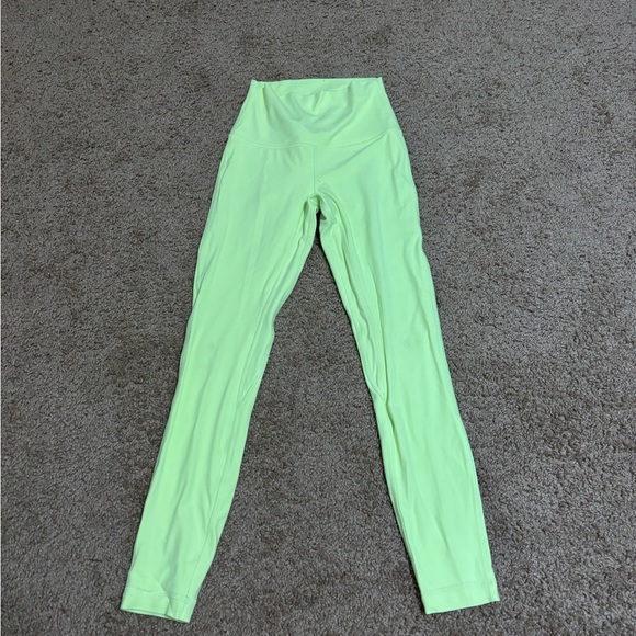 lululemon athletica Pants - Lululemon Align Leggings size 2 neon